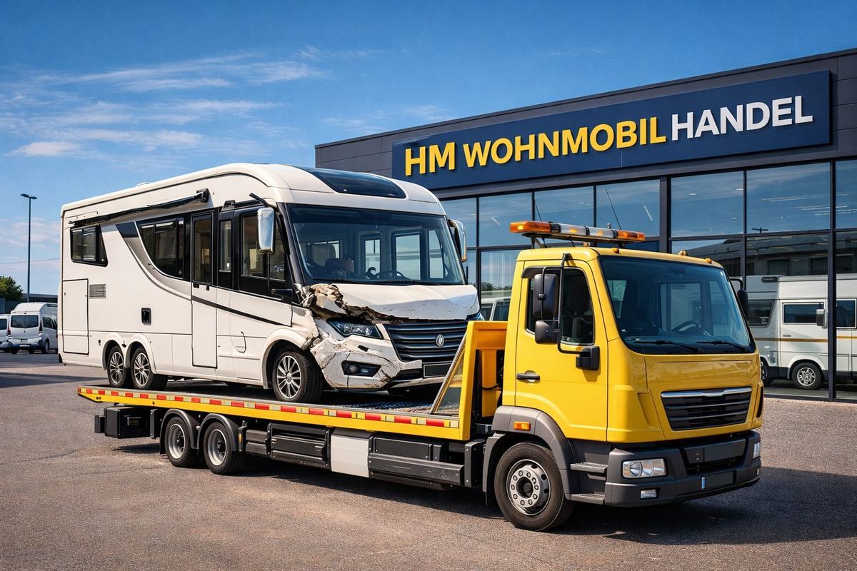 Wohnmobil Ankauf – Abholung mit Abschleppwagen